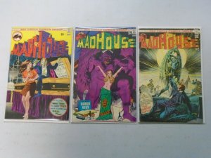 Madhouse Comics lot 3 different 4.0 VG (1974-75 Red Circle)