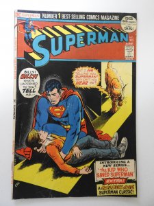 Superman #253 (1972) VG- Condition moisture stain