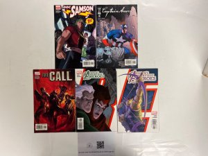 5 Marvel Comics Avengers #6 7+The Call #1+Captain America #17+Samson # 1 2 JS50