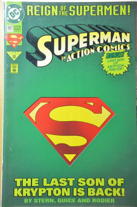 Action Comics #687 (1993) NM