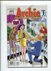 ARCHIE #600 (NM-) MARRIES VERONICA!! 2009