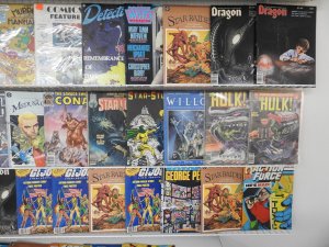 Huge Lot 100 Magazines W/ Hulk, Conan, Dragon, +More! Avg FN Condition!
