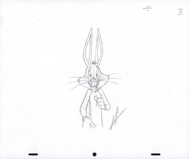 Bugs Bunny Animation Pencil Art - 3 - Earnest