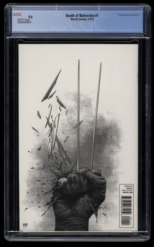 Death of Wolverine #1 CGC NM+ 9.6 White Pages