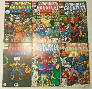 INFINITY GAUNTLET#1-6 VF/NM LOT 1991 THANOS MARVEL COMICS