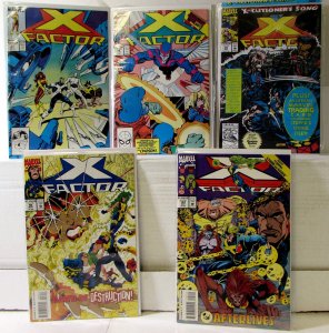 X-Factor Lot 5 #28, 44, 85 P, 96, 101 1988 Marvel 9.0 Phoenix Cyclops Comics