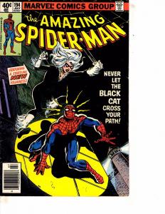 Amazing Spider-Man # 194 FN/VF Marvel Comic Book 1st Black Cat Appearance J254