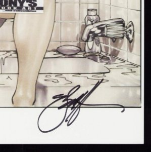 Mary Jane In the Shower By Eric Basaldua (Ebas) 11x17 Art Print SIGNED