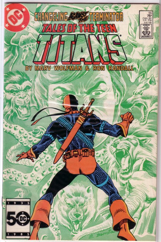 Tales of the Teen Titans (NTT vol. 1, 1980) #55 VG Wolfman/Randall, Deathstroke