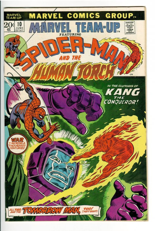 MARVEL TEAM UP 10 VF+ 8.5 (LOUISIANA COLLECTION) KANG!!