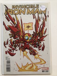 INVINCIBLE IRON MAN #1 (9 BOOK VARIANT LOT) MARVEL COMICS 2015 SKOTTIE CDLDF