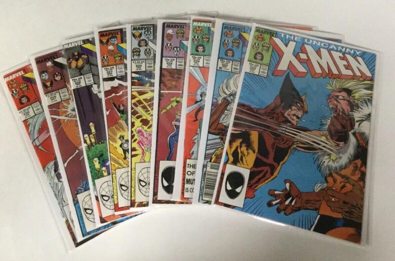 Uncanny X-Men 222 223 224 225 226 227 228 229 230 Vf- Nm Marvel Comics 