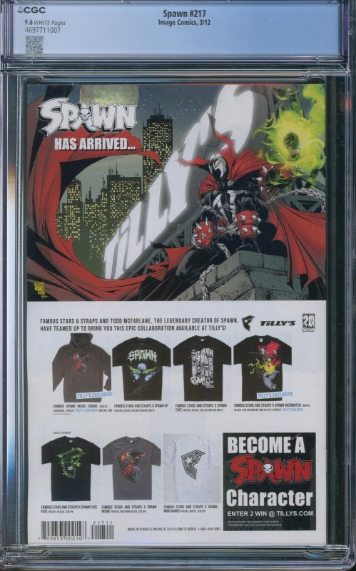 Spawn #217 CGC 9.6