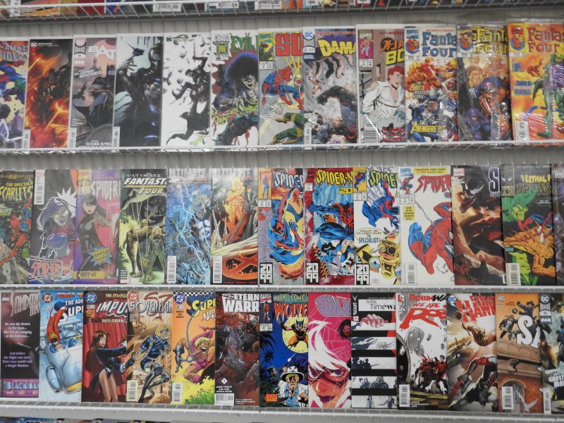 Huge Lot 150+ Comics W/ Flash, Spider-Man, Batman+ Avg VF Condition!