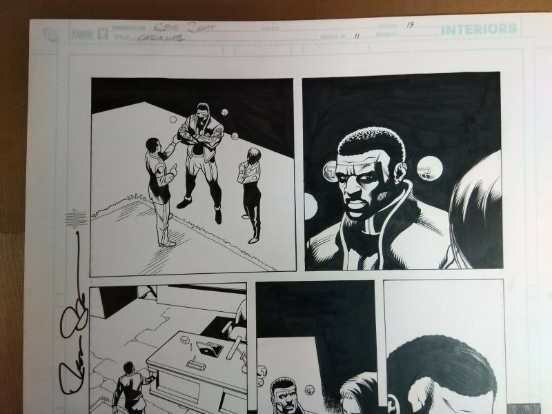 Original Art: Steve Scott & Nathan Massengill -  Checkmate #11 pg 13 (2007)