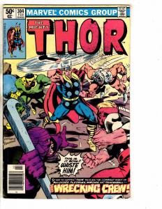 Lot Of 7 Mighty Thor Marvel Comic Books # 296 304 305 310 363 466 467 RM4