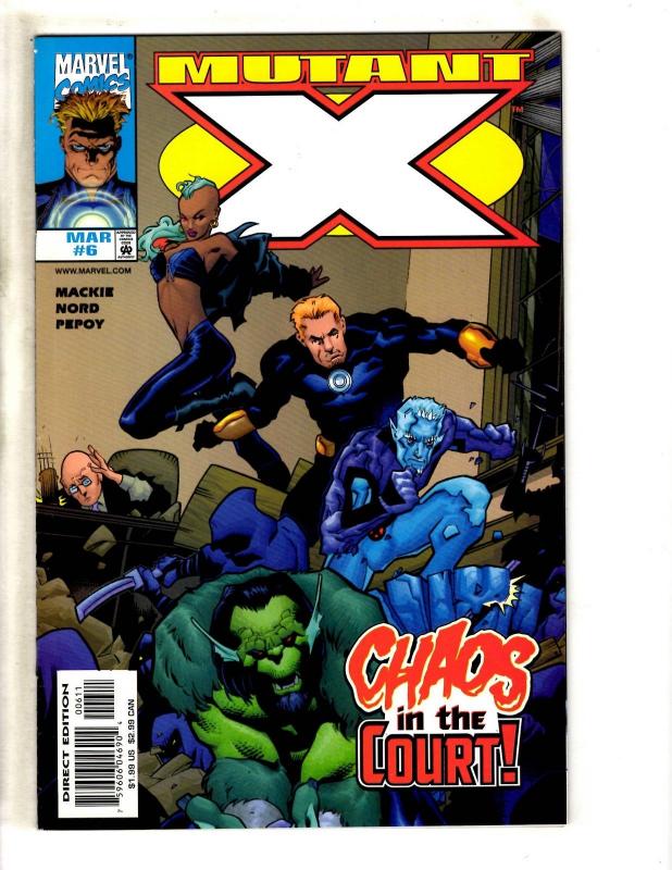 Lot Of 9 Mutant X Marvel Comic Books # 1 2 3 4 5 6 7 8 9 Wolverine X-Men CR41