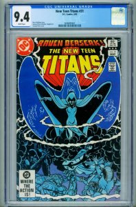 New Teen Titans #31 CGC 9.4 1983-George Perez-comic book 3698093007