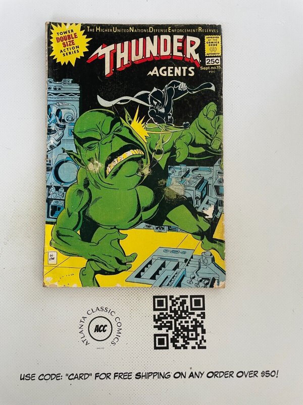 Thunder Agents # 15 VG Tower Action Series Comic Book Gil Kane Cover Art 10 J895