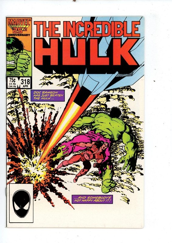 The Incredible Hulk #318 (1986) Hulk Marvel Comics