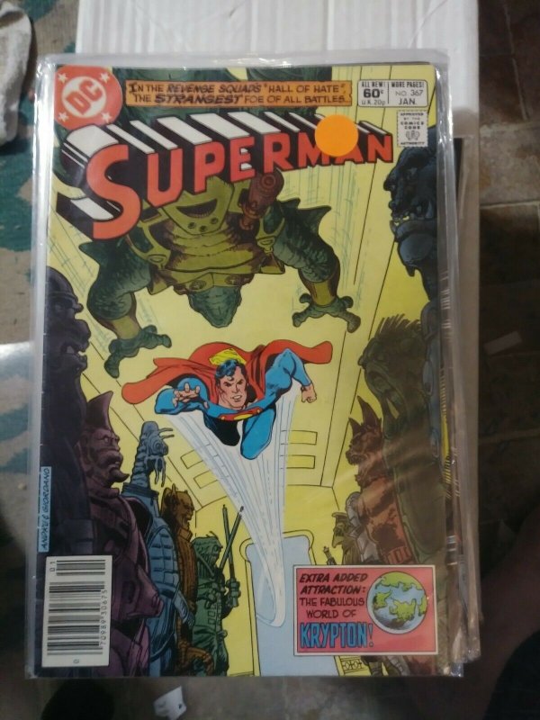 Superman # 367 dc 1982 revenge squad krypton clark kent morgan edge planet