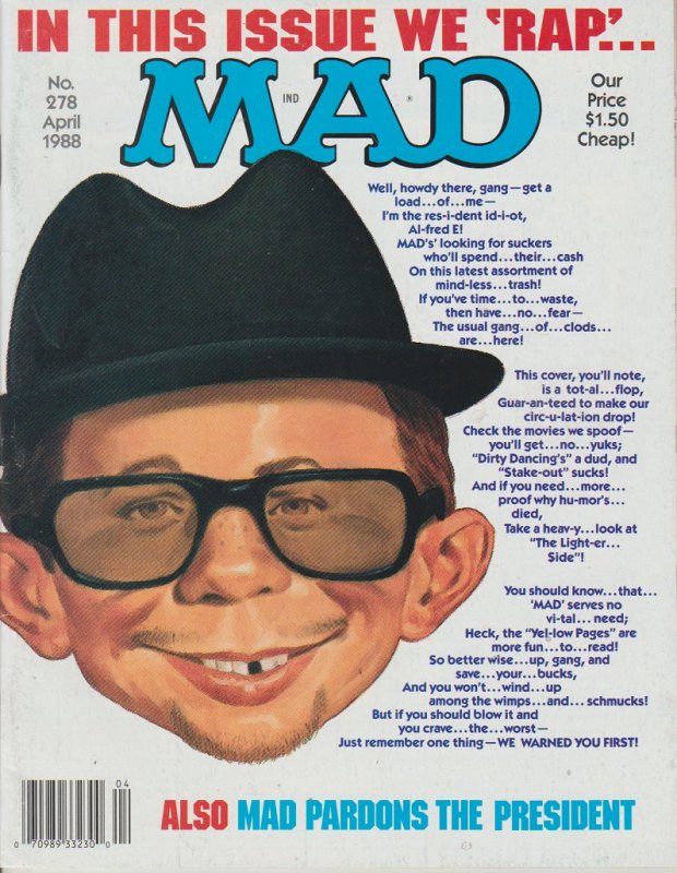 MAD MAGAZINE #278 - HUMOR COMIC MAGAZINE