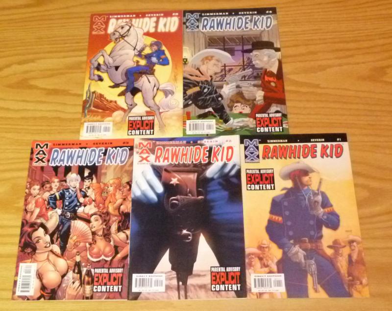 Rawhide Kid #1-5 VF/NM complete series - western - revealed to be gay - campbell