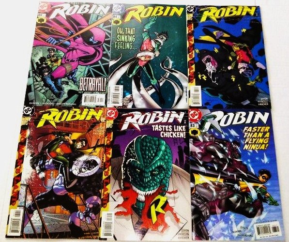 Robin Comic Book Lot of 6 (issues) DC Comics see more comic lots (ID#001)