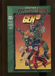GEN 13 #10 1996 (9.2) FIRE FROM THE HEAVENS J. SCOTT CAMPBELL COVER!!!!