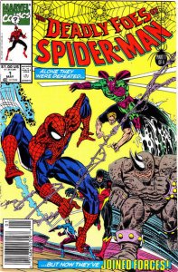 Deadly Foes of Spider-Man #1 (Newsstand) VF ; Marvel