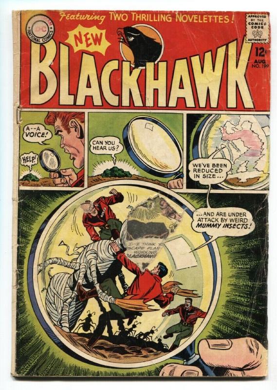 BLACKHAWK #199 1964-DC COMICS-MUMMY INSECTS SCI FI fr/gd