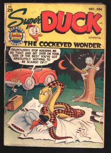 Super Duck #29 1949-Archie-Snake cover-Violent humor