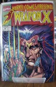 Marvel Comics Presents #74 Direct Edition (1991) FN or better. Awesome BWS cover