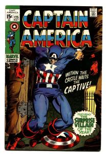Captain America #125 comic book 1970 comic book- Marvel -vg/FN