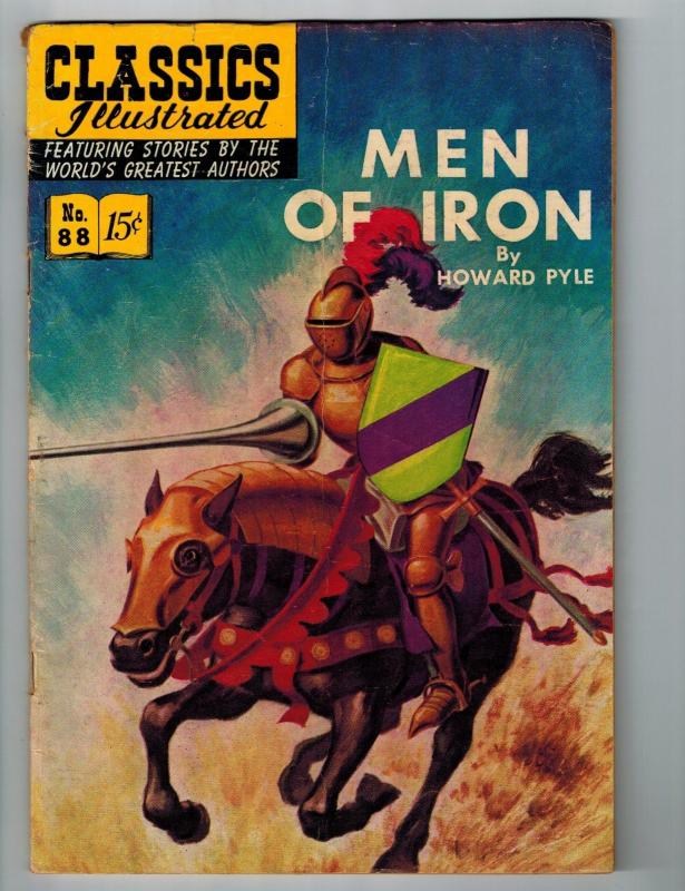 Classic Illustrated # 88 HRN # 89 VG 1st Print Gilberton Publishing Men Of!! S55