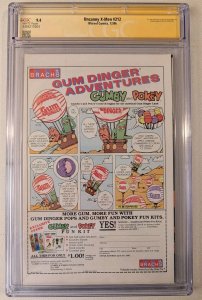 Uncanny X-Men #212 CGC 9.4 Signed by Chris Claremont Wolverine Vs. Sabertooth