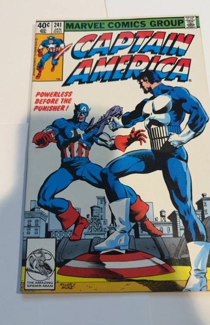 Captain America #241 (1980)punisher vs Capt great cover