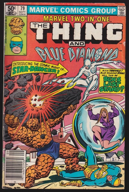 Marvel Two-In-One 79 (1981) VG+ Blue Diamond Mark Jewelers