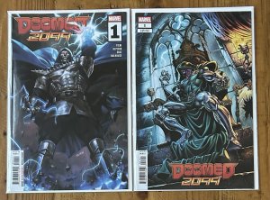 Doomed 2099 #1A Derrick Chew + 1D Castellini Dr. Doom NM Lot