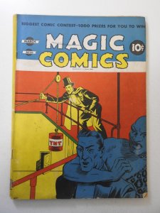 Magic Comics #20 (1941) VG Condition 1 in tear front/back cover, ink fc