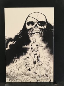 Skybound X #2 B & W Virgin 1:25 ratio