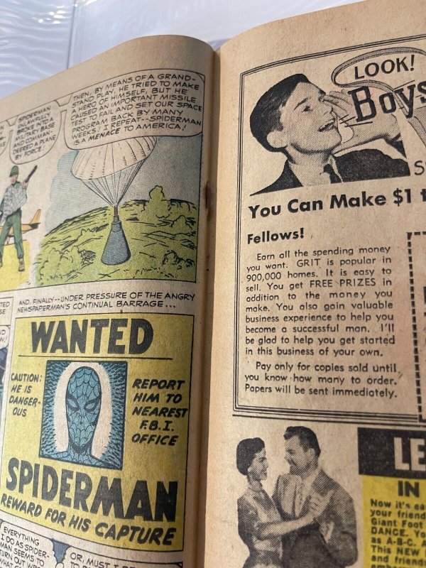 Amazing Spider-Man # 1 VG- 1963 Marvel Comic Book Original NO Restoration LD2