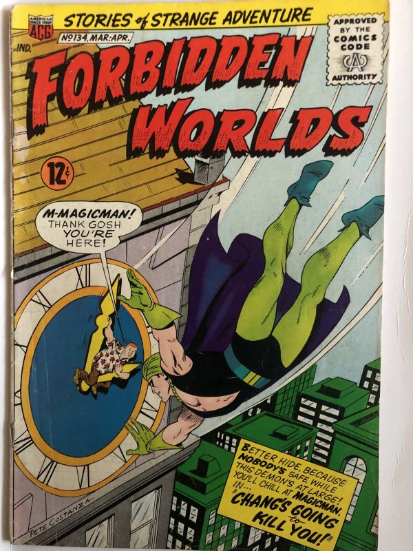 Forbidden Worlds#134,VG-F, cover/art by Constanza,Herbie!