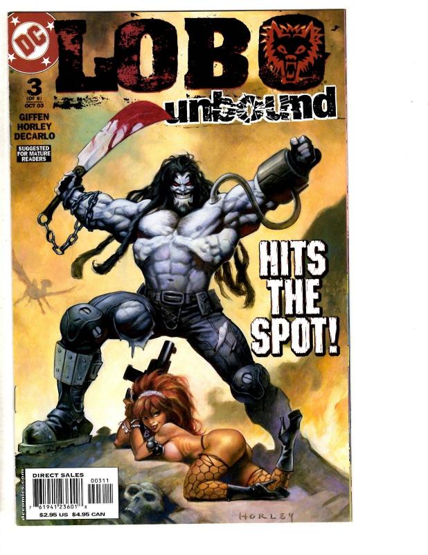 Lot Of 5 Lobo Unbound DC Comic Books # 1 2 3 4 6 Keith Giffen CR23