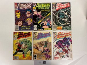 6 The West Coast Avengers Marvel Comic Books # 19 20 24 25 35 58 Thor 19 JS40
