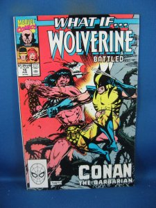 WHAT IF 16 VF WOLVERINE VS CONAN MARVEL 1990