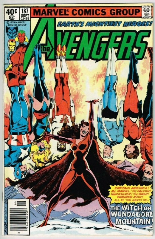 Avengers #187 (1963) - 8.0 VF *Scarlet Witch/Amazing Cover*