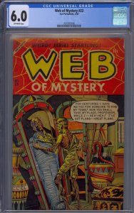 WEB OF MYSTERY #23 CGC 6.0 PRE-CODE HORROR, HIGHEST GRADED, SUPER RARE!!