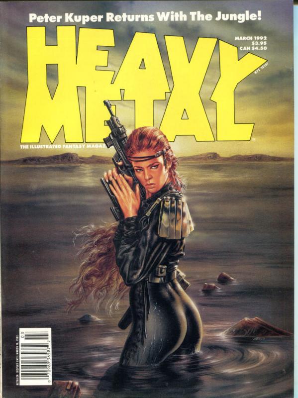 HEAVY METAL January March May 1992, Corben, Kuper, Crepax, 3 issues in all