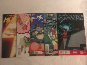 MS. MARVEL #11, 14, 16, 18, 19 VFNM Condition